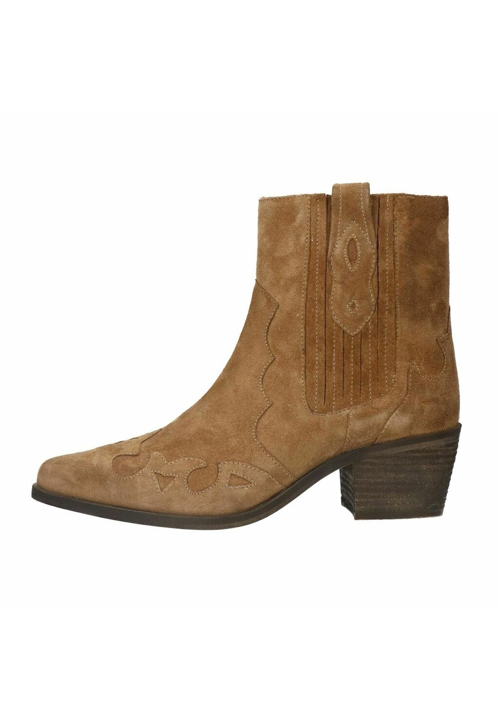 

Ковбойские/байкерские ботильоны Manfield, цвет beige