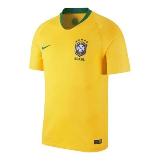 

Футболка brasil 2018 home jersey brazil football jersey fan edition yellow Nike, желтый