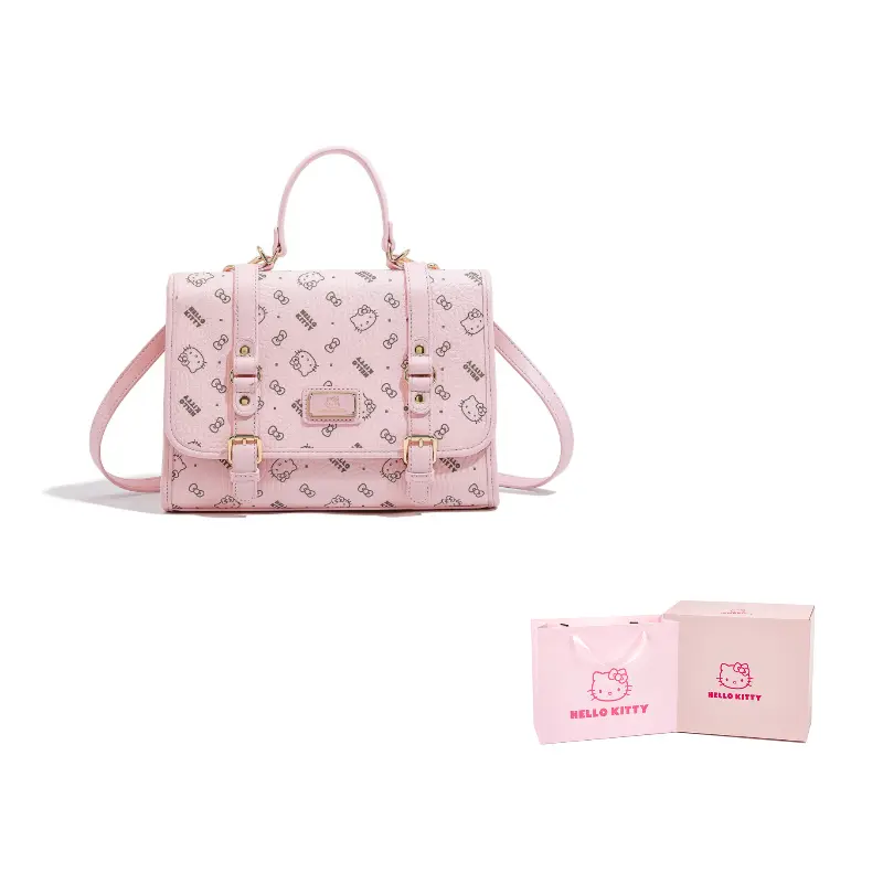 

Sanrio Рюкзак из полиуретана Hello Kitty для женщин розовый коричневый молочный чай, Pink