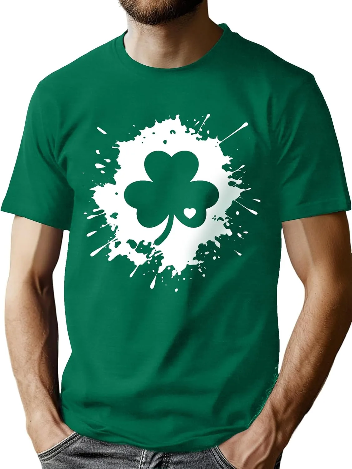 

Футболка мужская St Patricks Day с клевером ELDPS