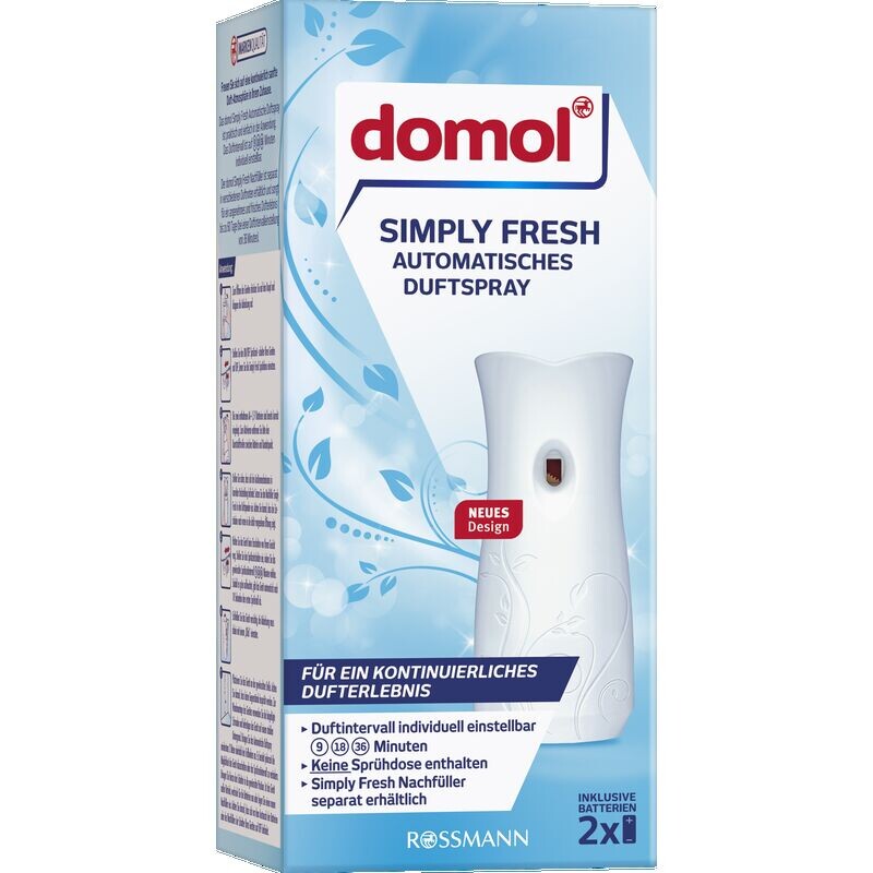 

Автоматический ароматизатор-спрей Simply Fresh domol, 1 шт.
