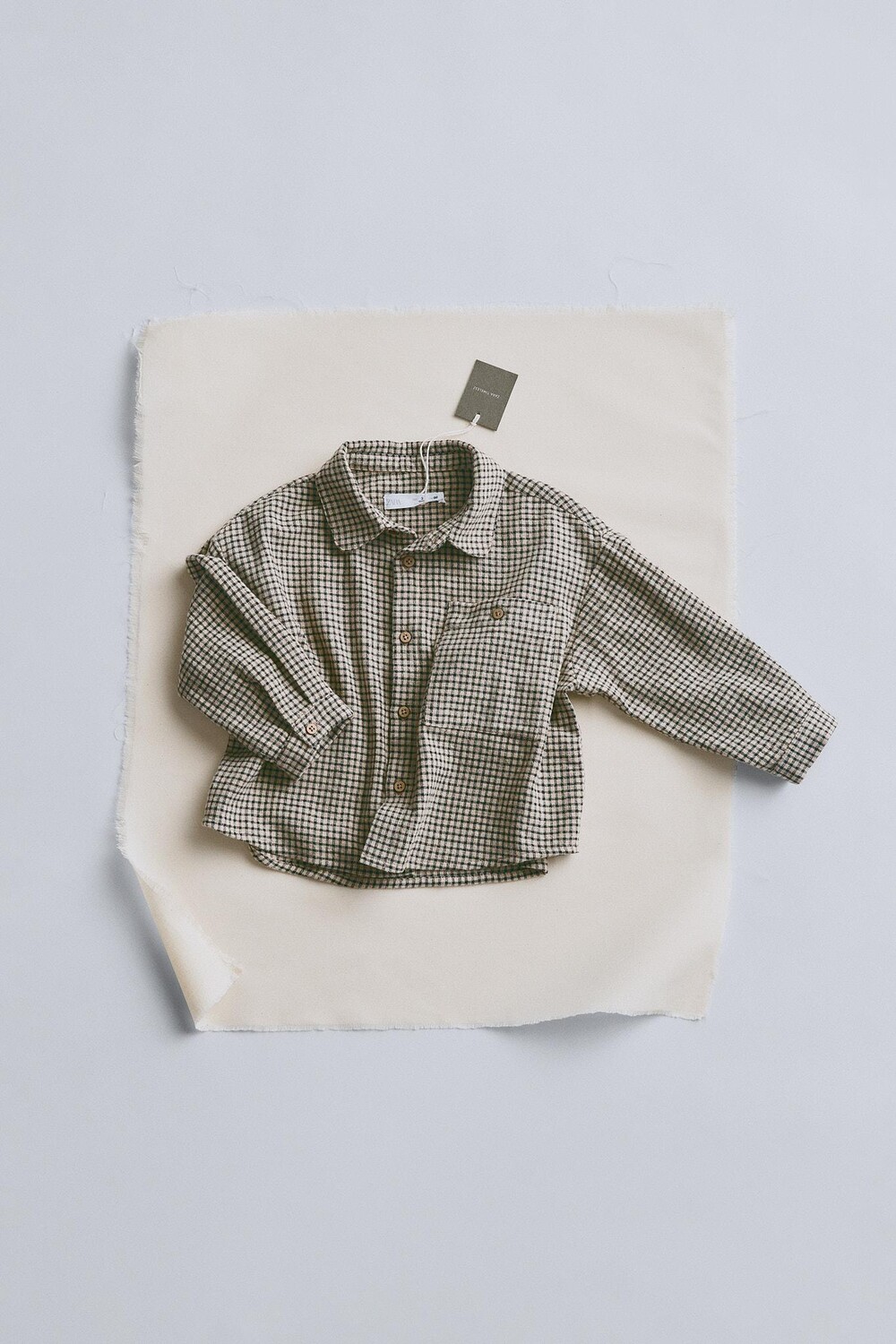 

Timelesz – рубашка в клетку ZARA, цвет stone