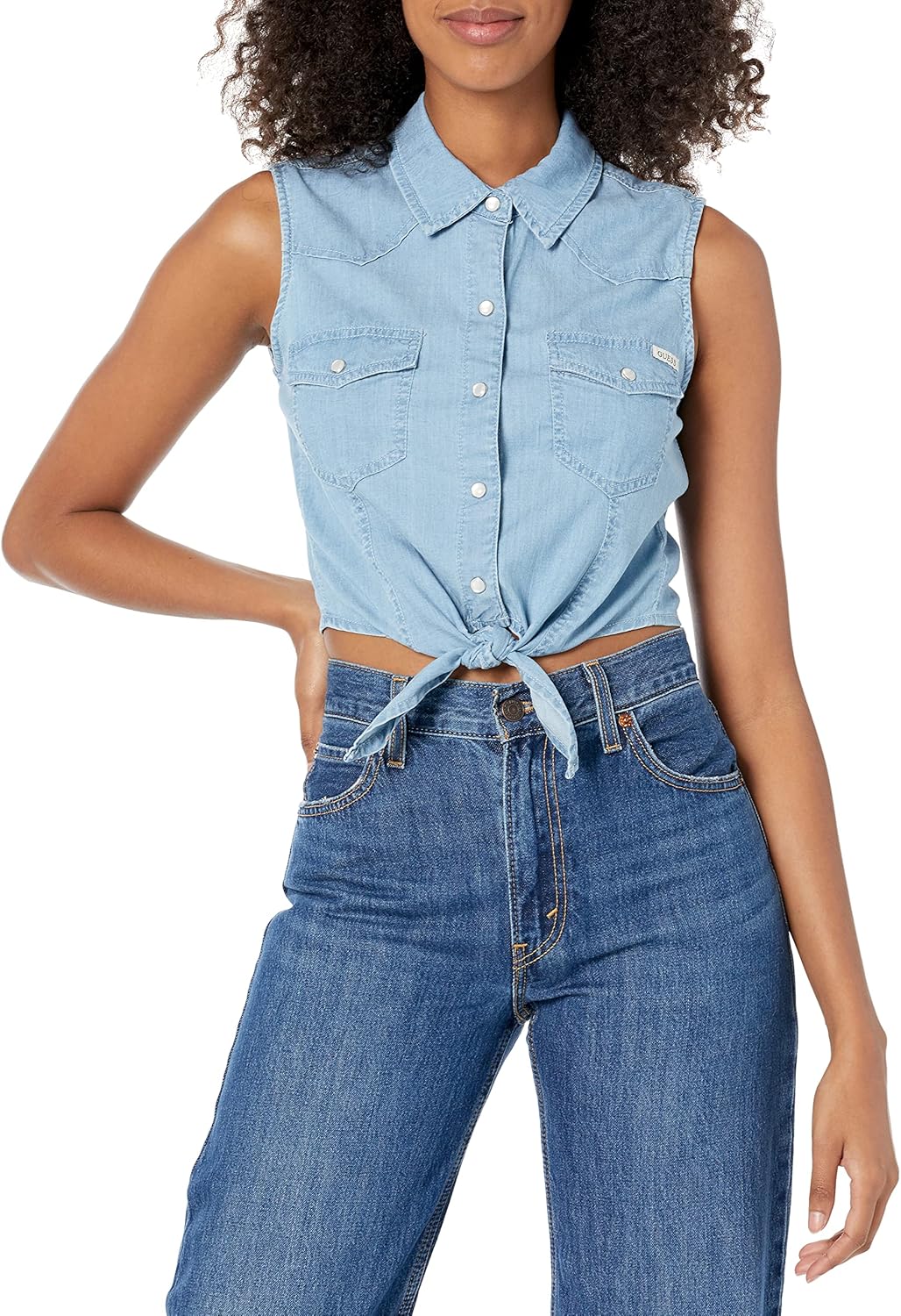 

GUESS womens рубашка Classic Western, Medano Wash
