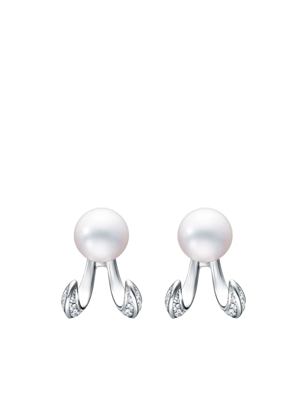 

Серьга Danger Fang из белого золота с жемчугом TASAKI, серебяный