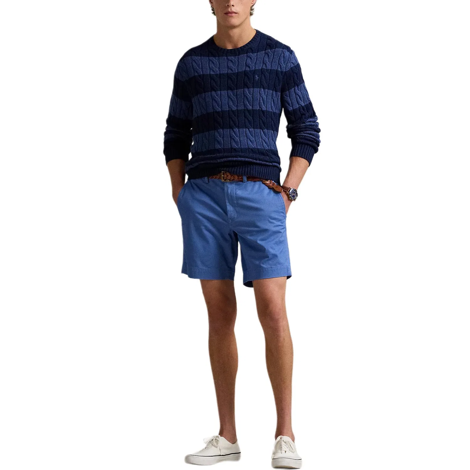 Джемпер Polo Pony Striped Crewneck Polo Ralph Lauren, Marine Blue — фото 4