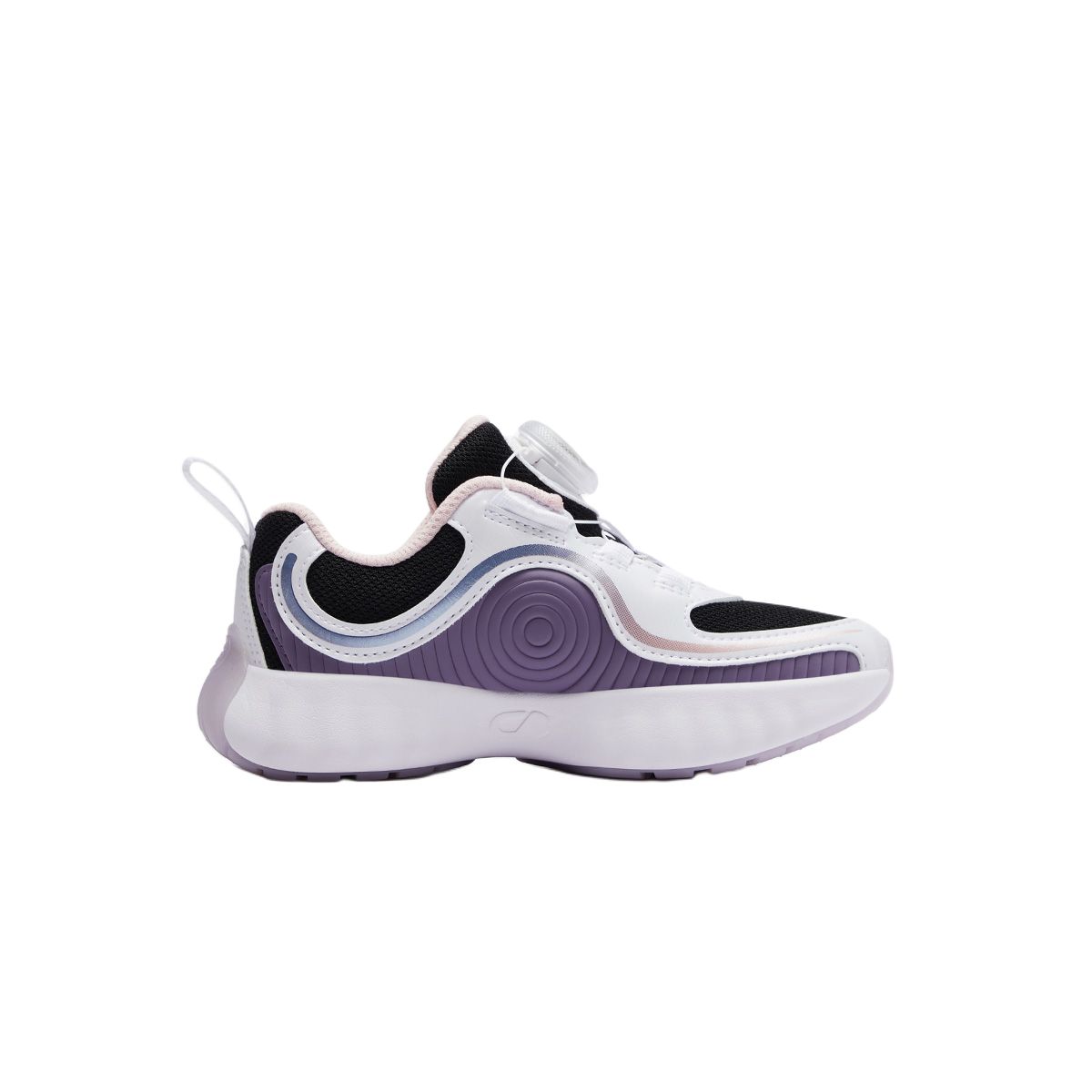 FILA KIDS Легкие амортизирующие низкие детские повседневные кроссовки Black Gray Purple Kids' — фото 2
