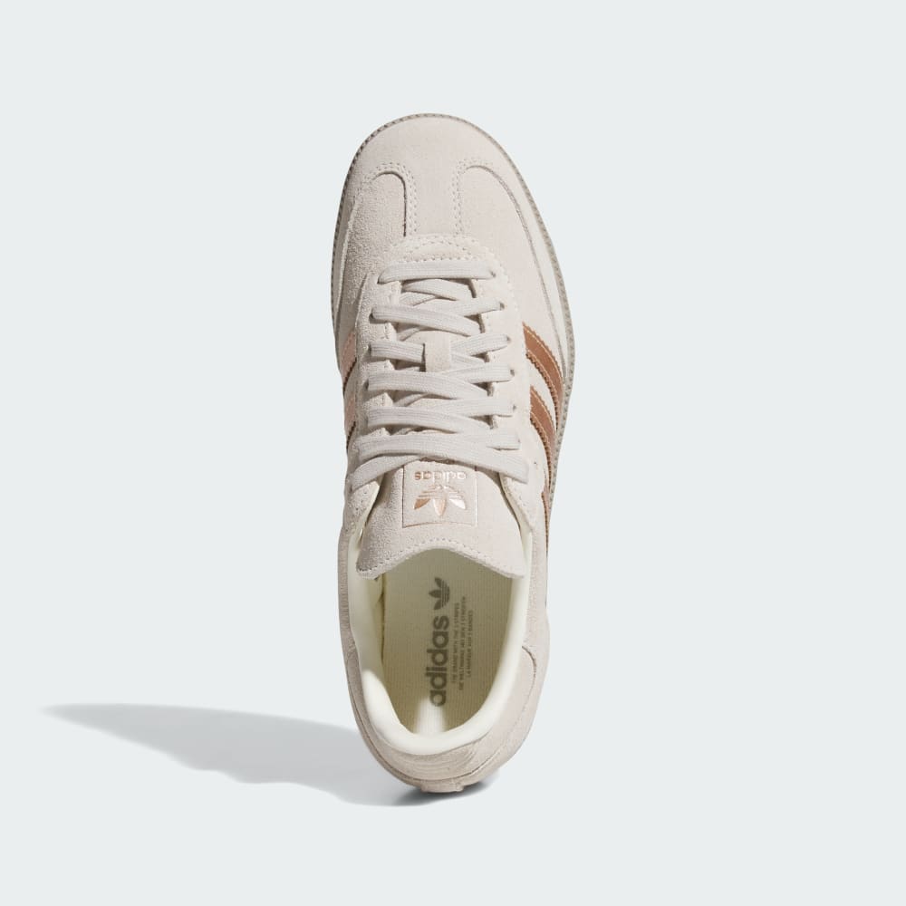 Кроссовки Adidas Samba OG Shoes, цвет Off White/Copper Metallic/Putty Beige — фото 2