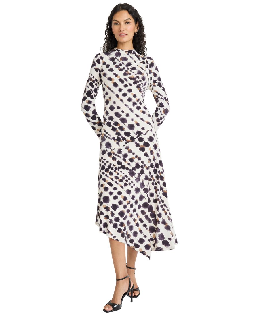 

Женские платья миди с длинными рукавами Maggy London, Tan/Black/White