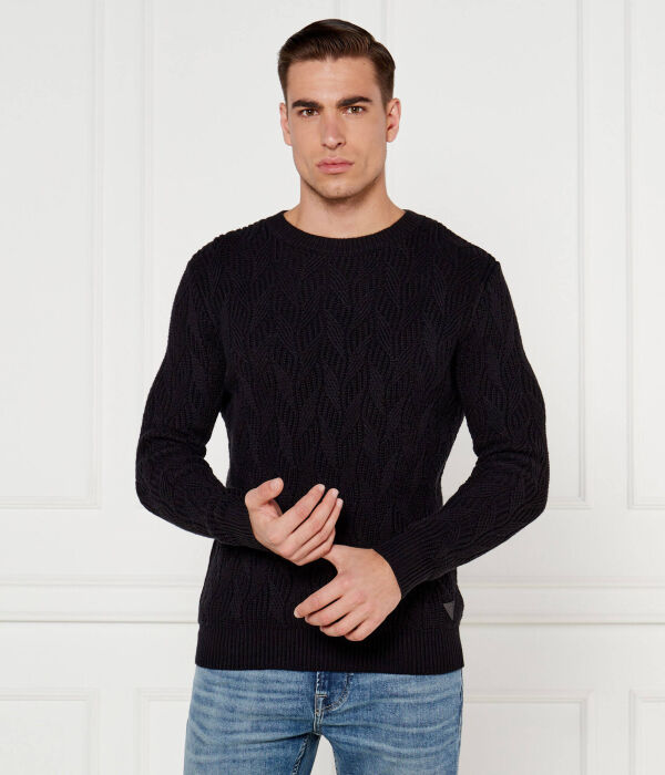 

Свитер Guess Jeans Evander Regular Fit, черный