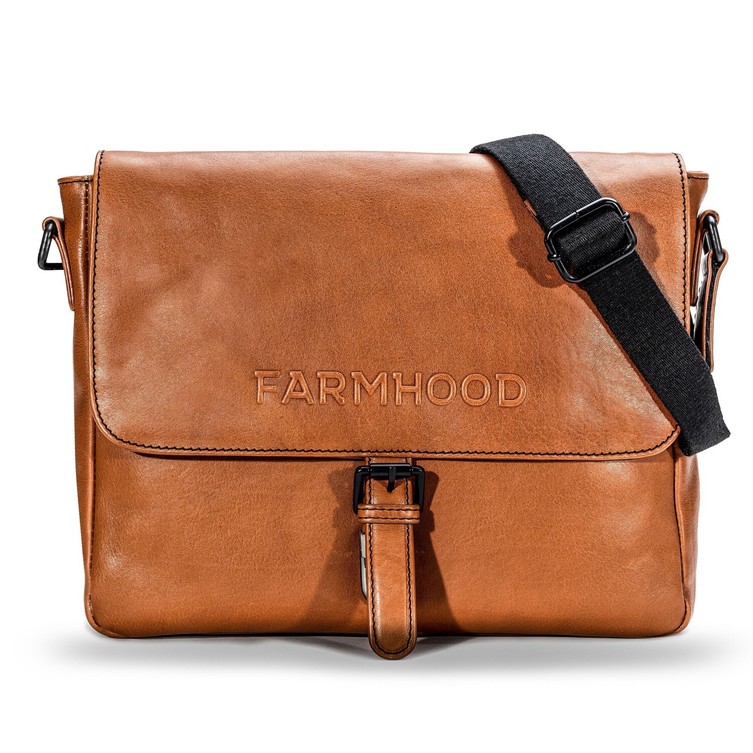

Сумка через плечо Farmhood Memphis Aktentaschen Messenger Leder 32 cm, коньячный