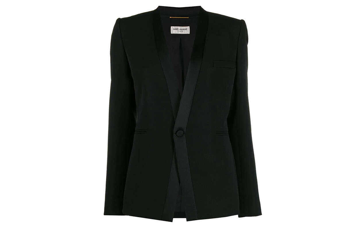 

Деловой костюм женский черный Saint Laurent