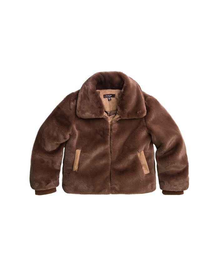 

Куртка из искусственного меха дуба gary fw23 для больших девочек IMOGA Collection, коричневый