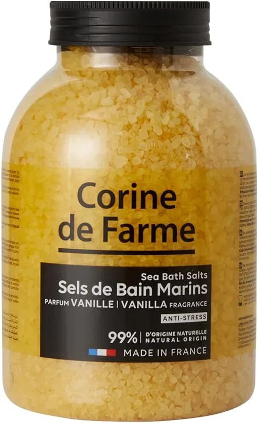 Соль для ванн Corine de Farme Natural Sea Salts Anti-Stress с ванилью, 1.3 кг Corine De Farme