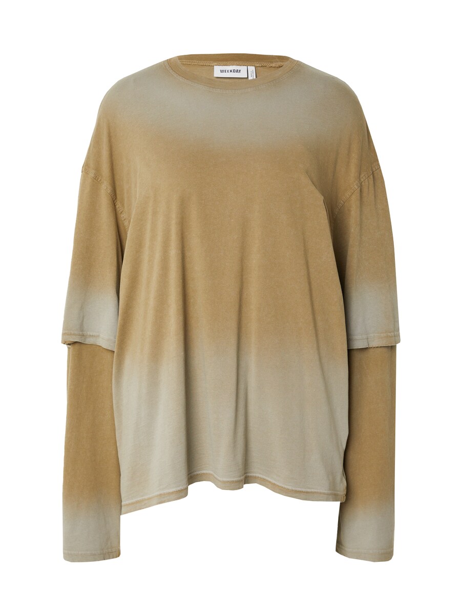 

Рубашка WEEKDAY, цвет Camel/Dark beige
