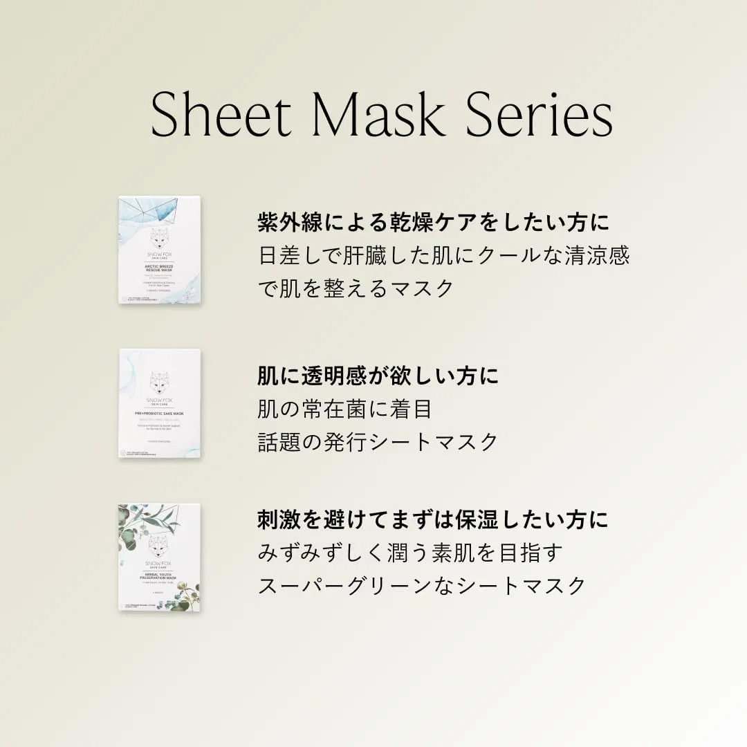 Набор тканевых масок для лица Discovery Set, 4 шт, Snow Fox Skin Care — фото 3