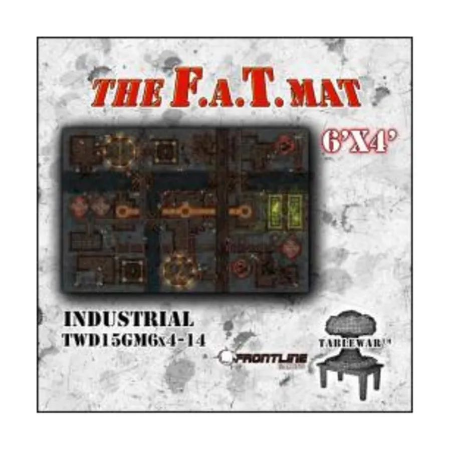 

6 футов х 4 дюйма — промышленный, F.A.T. Mats - 6' x 4' (Tablewar)