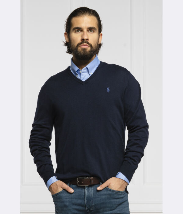 

Свитер Slim fit Polo Ralph Lauren, синий