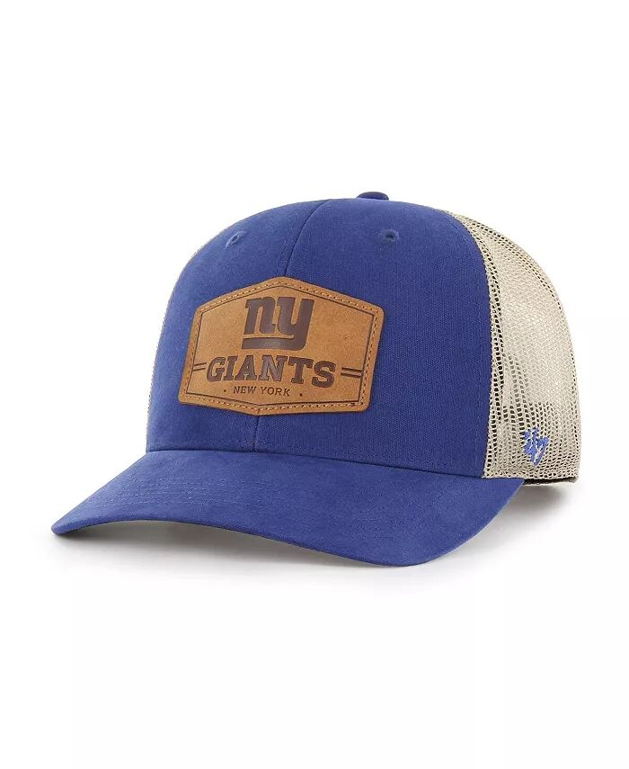 

Мужская королевская, натуральная шапка New York Giants из сыромятной кожи Trucker Adjustable Hat '47 Brand