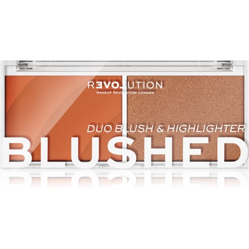 

Makeup Revolution, Relove Color Play, румяна с хайлайтером королевского оттенка, 5,8 г