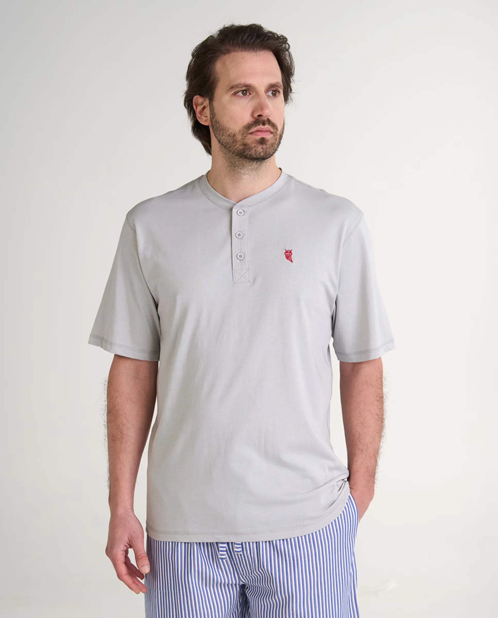 

Мужская футболка с коротким рукавом Tapeta El Búho Nocturno, серый