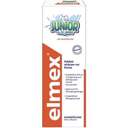 

Ополаскиватель для полости рта Junior 6-12 лет 400мл, Elmex