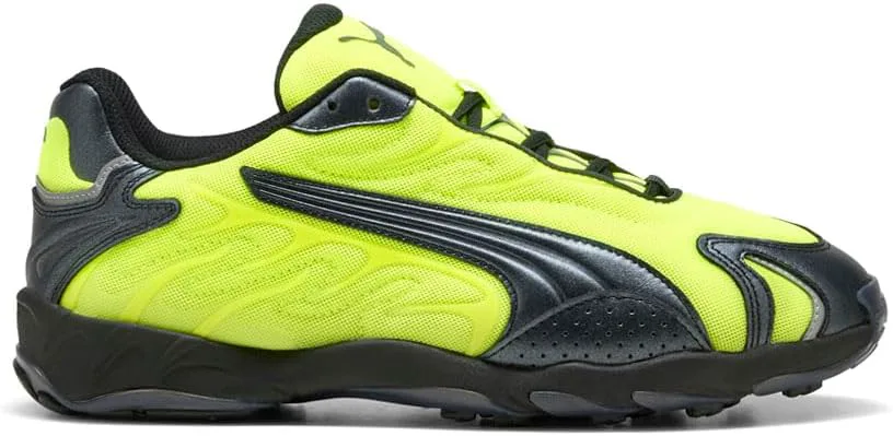 Мужские кроссовки PUMA Inhale Metallic со шнуровкой для повседневной носки - желтые, желтый