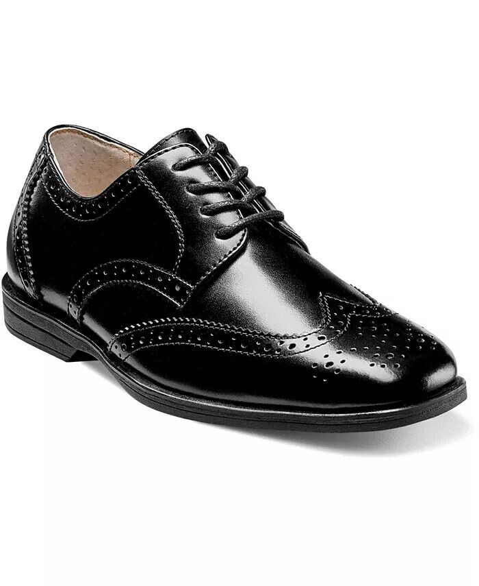 

Малыши представляют оксфорды Wingtip Jr Florsheim, черный