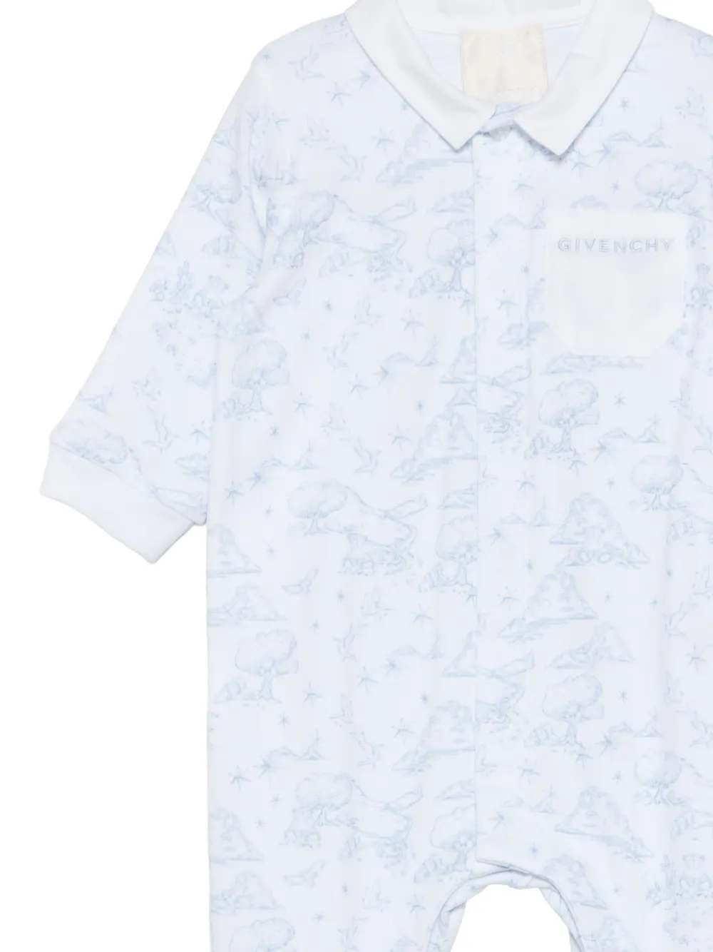Комплект детских боди с узором Givenchy Kids, белый — фото 3