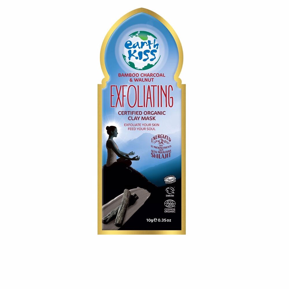 

Маска для лица Exfoliating certified organic clay mask Earth kiss, 10 мл