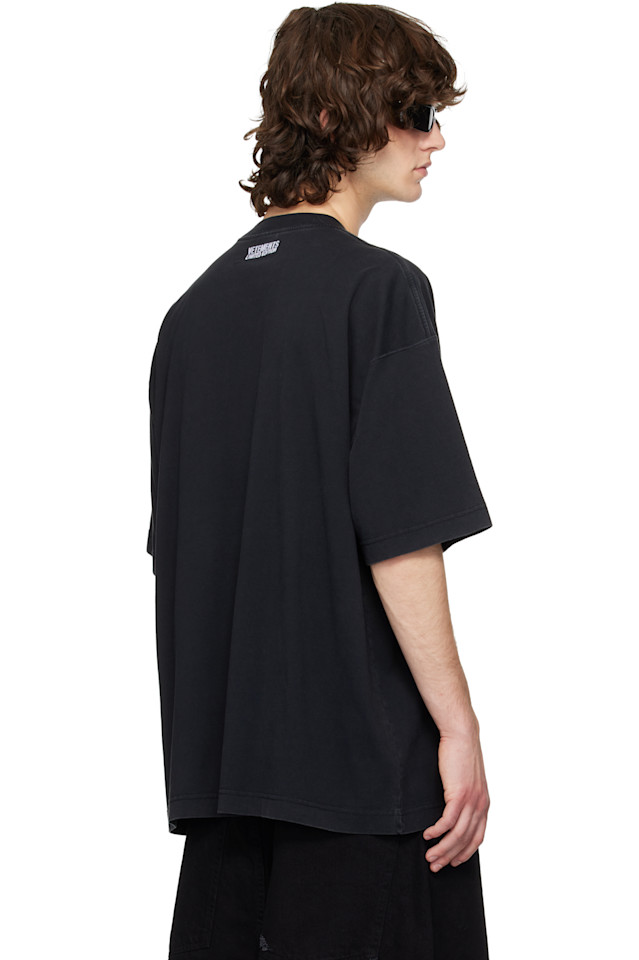 Футболка с культовым логотипом Vetements, черный — фото 3