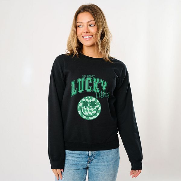 

SWSmiley lucky vibes smiley - женский свитшот с принтом Simply Sage Market, Midnight, Зеленый, SWSmiley lucky vibes smiley - женский свитшот с принтом Simply Sage Market, Midnight