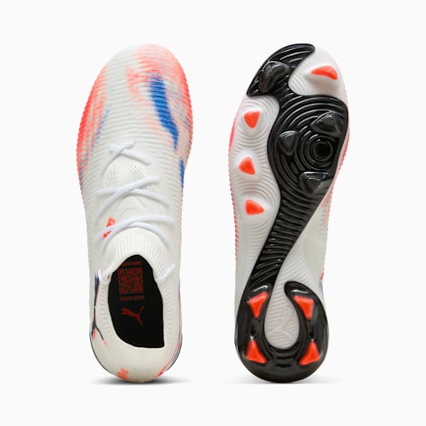 Женские футбольные бутсы для игры на твердом/искусственном грунте Future 8 Match Puma, белый — фото 4