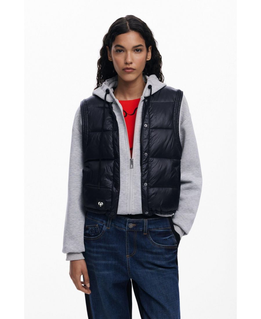 

Женская толстовка kombiniert mit gepolsterter Weste Desigual, Light gray