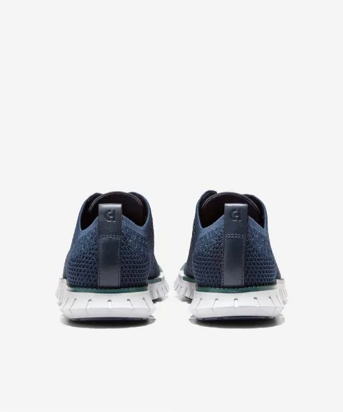 Мужские туфли Cole Haan ZEROGRAND Stitchlite Wingtip тёмно-синие — фото 4