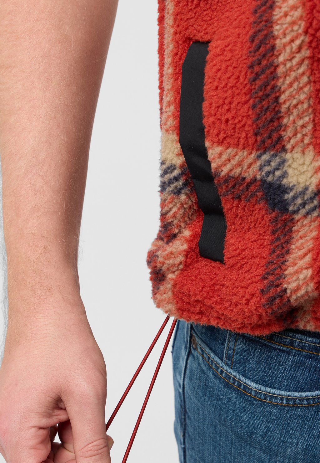 

Жилет FELSLICHT CHECK M Jack Wolfskin, красный