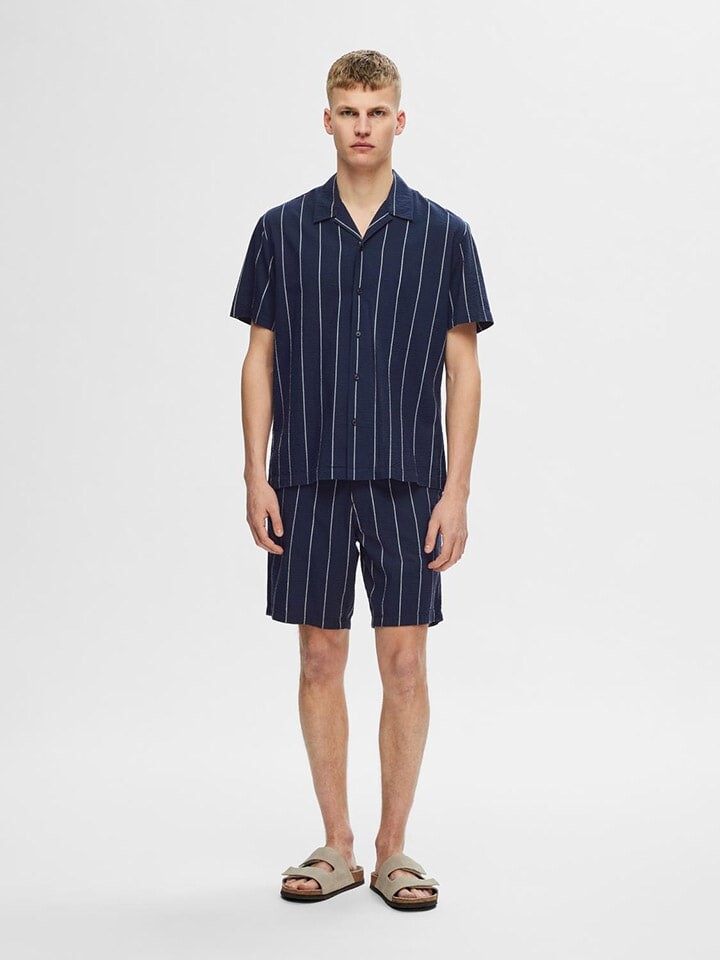 

Рубашка SELECTED HOMME, темно-синий