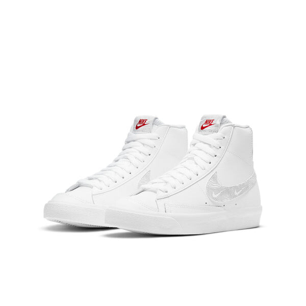 Кроссовки blazer mid '77 'white logo print' Nike, белый — фото 3