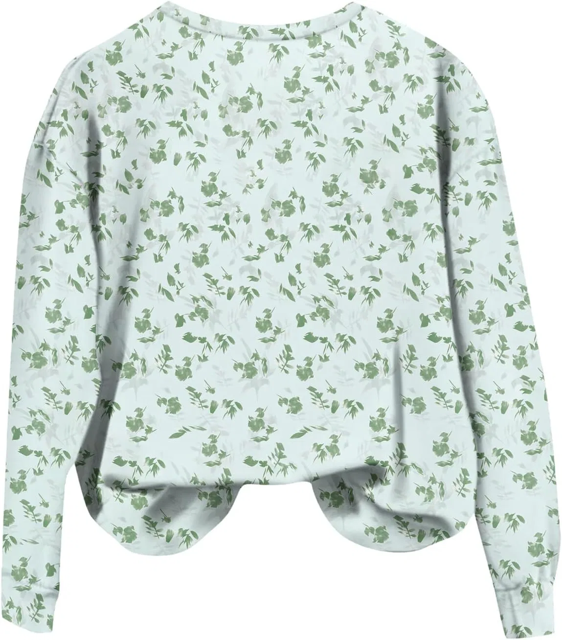 Свитшот женский оверсайз, с круглым вырезом, Mint Green — фото 3