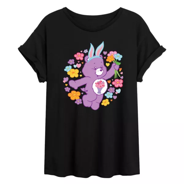 

Футболка Junior's Care Bears Bunny Bear большого размера Licensed Character, черный