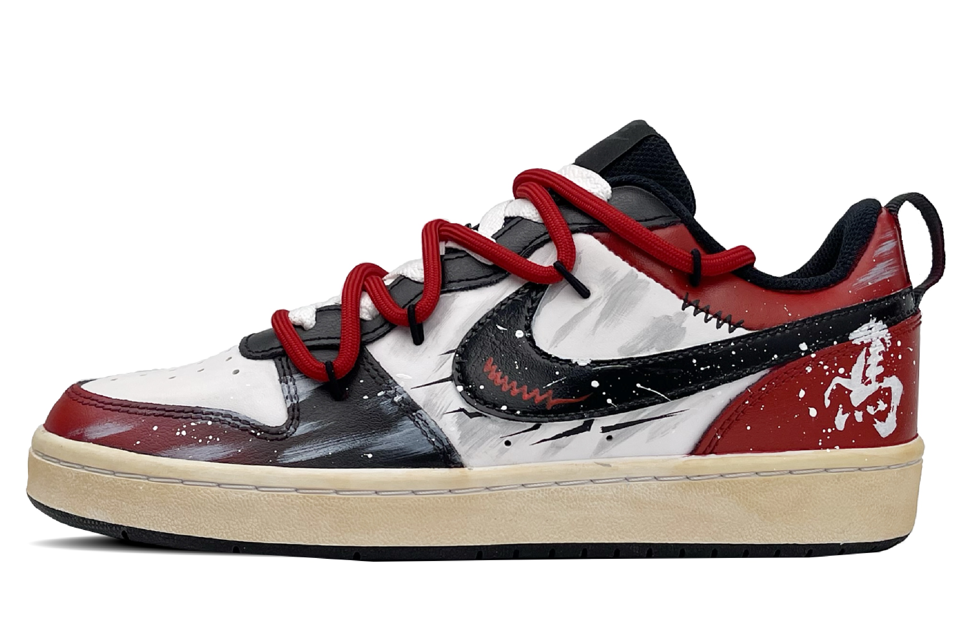 

Nike Кроссовки для скейтбординга Court Borough Low top Kids' Black Red для подростков