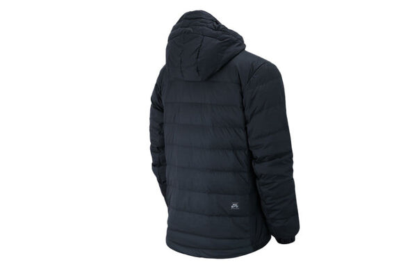 Пуховик Nike SB Skateboard Stay Warm Windproof Casual Sports hooded down Jacket Black, черный — фото 2