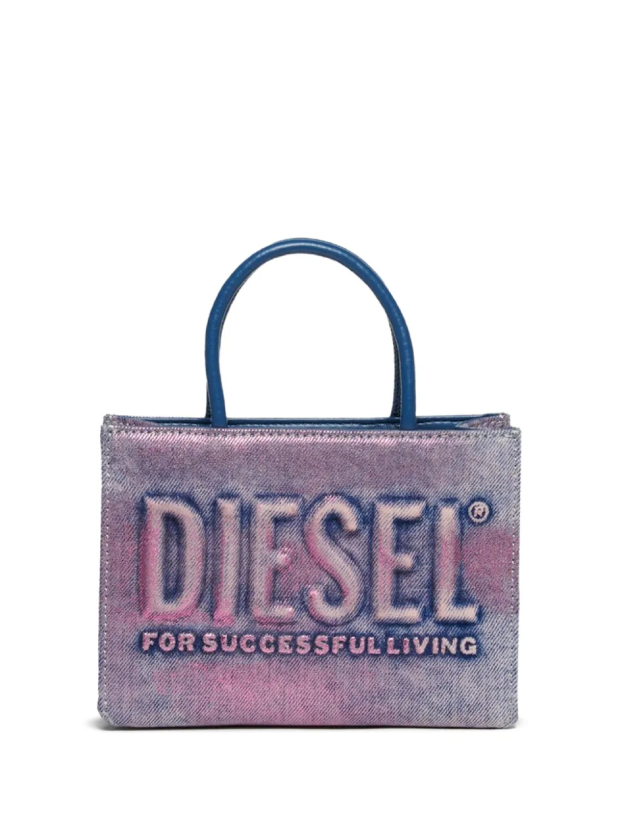 

Diesel Kids сумка-тоут с тисненым логотипом, синий