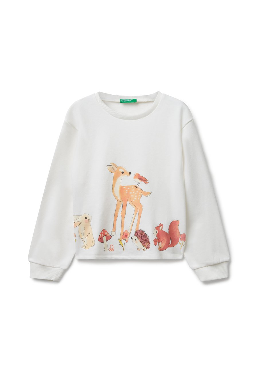 

Толстовка United Colors of Benetton WITH ANIMAL , White