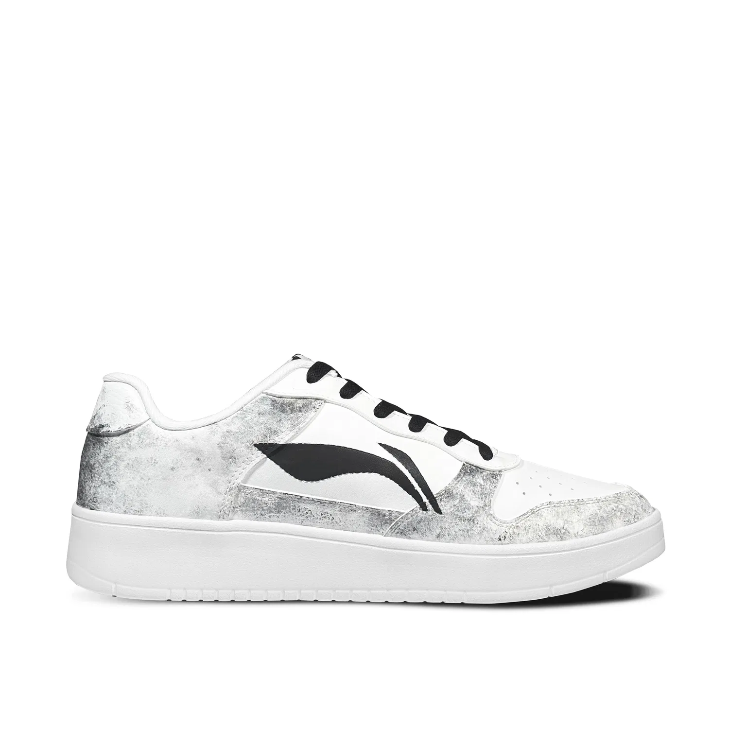 Кроссовки скейтбордические с принтом Li-Ning Black White — фото 3