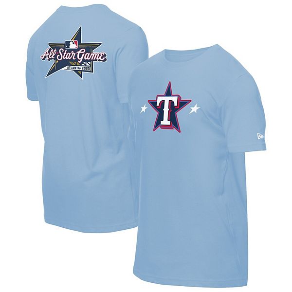 

Мужская футболка Texas Rangers 2025 MLB All-Star Game светлого синего цвета New Era