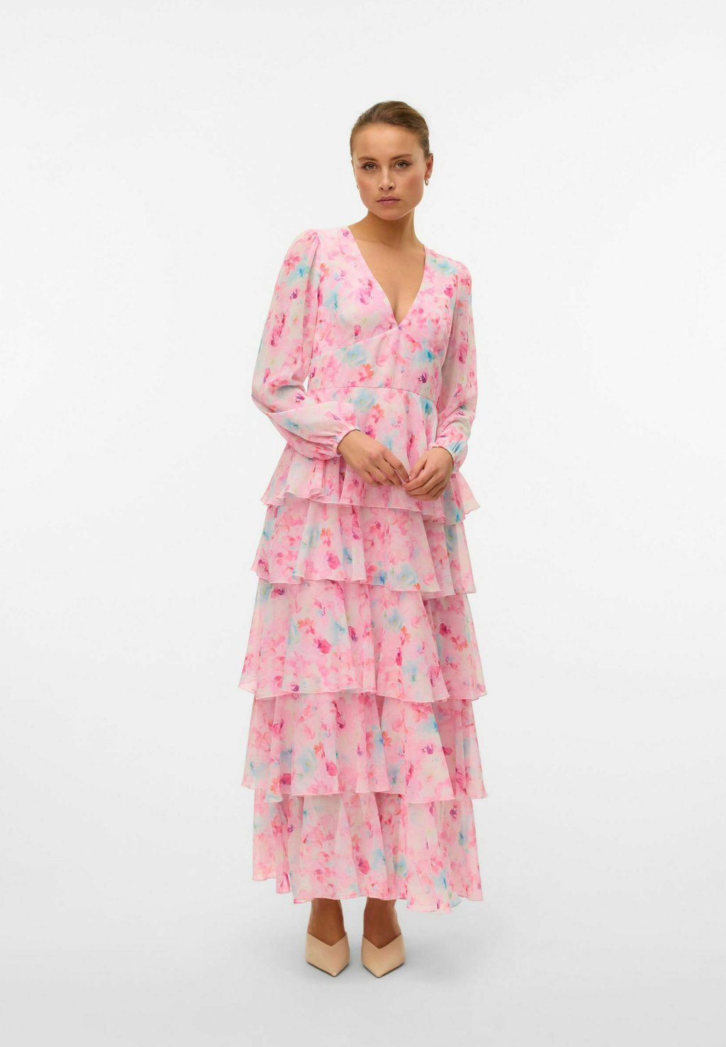 

Платье макси VMFELICIA LANGES Vero Moda, розовый