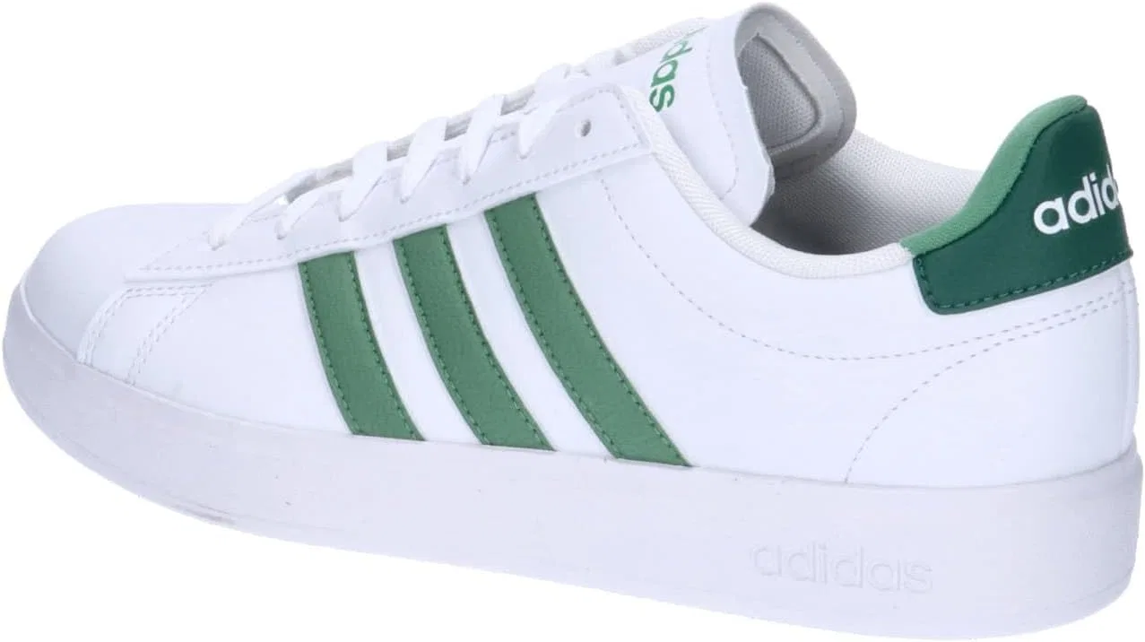 Мужские кроссовки Adidas Low Grand Court 2.0, Ftwr White Preloved Green Collegiate Green — фото 3