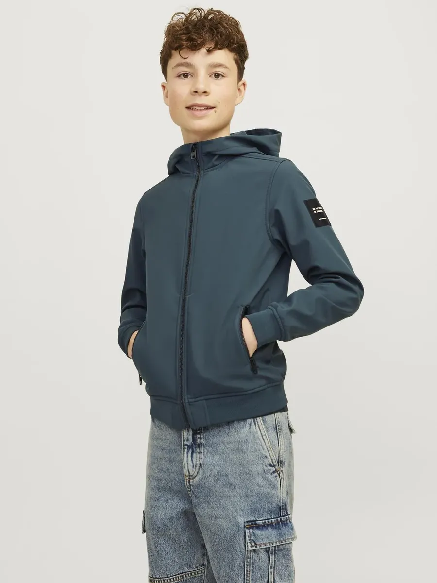 

Куртка софтшелл Jack & Jones для детей "JJEBASIC SOFTSHELL HOOD SN JNR", с капюшоном Jack & Jones Junior, цвет Magical Forest