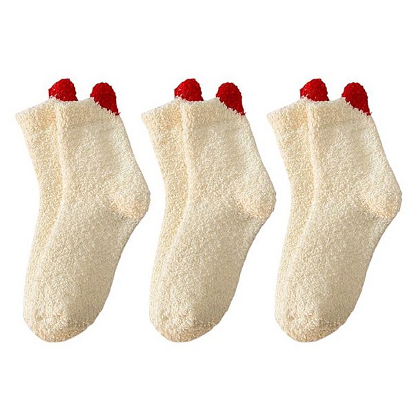 

Женские уютные носки для дома 3 пары coral fleece Anna-Kaci, Yellow
