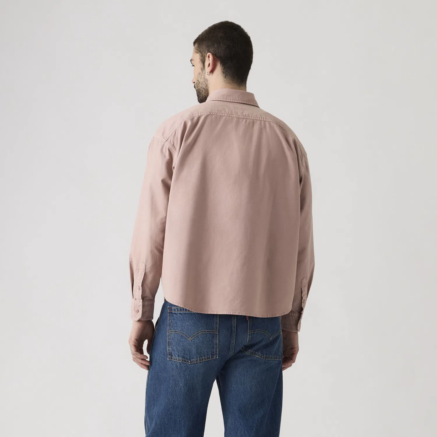 Рубашка с длинными рукавами и свободным кроем Zandt, окрашенная методом Garment Dye Levi's, Pink — фото 4